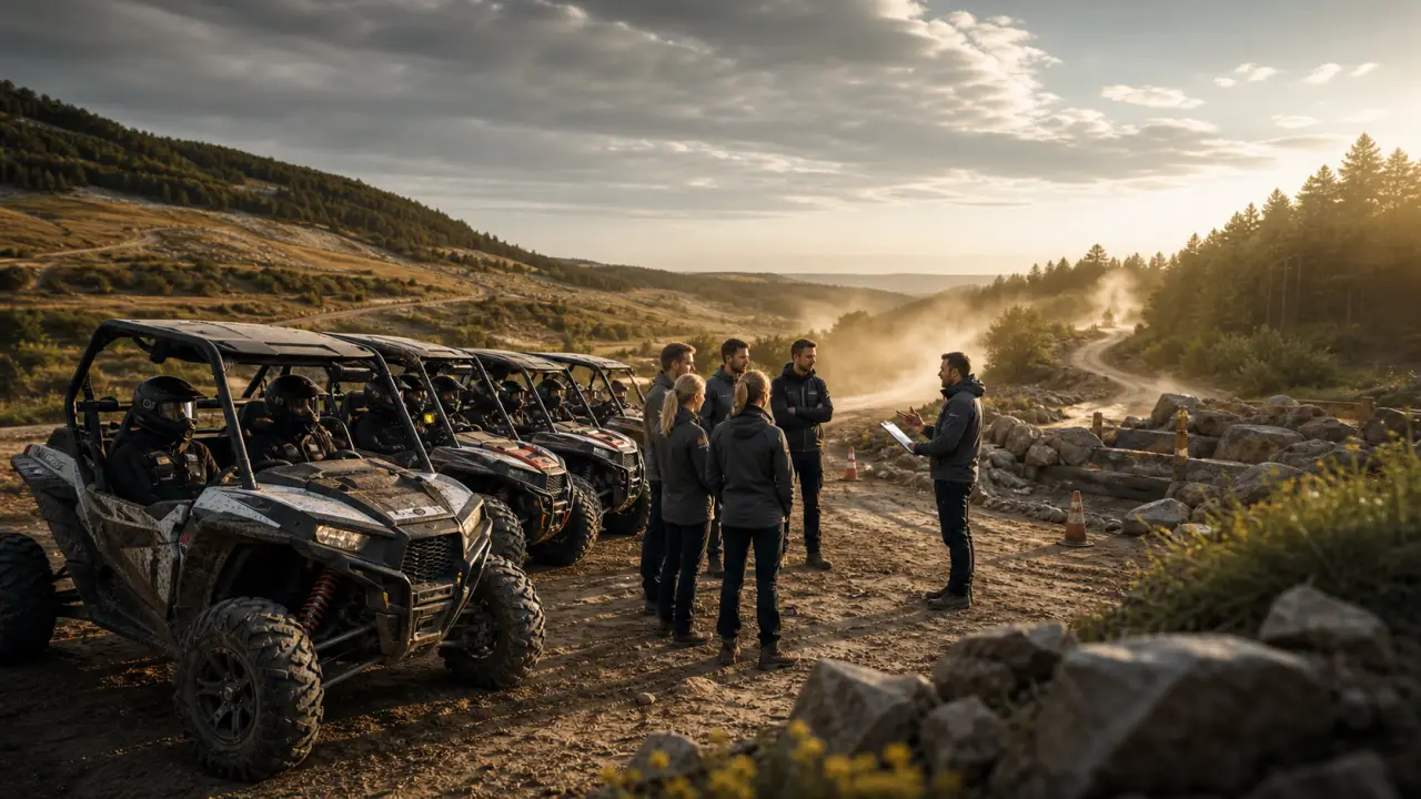 Challenge SSV en entreprise sur piste tout-terrain