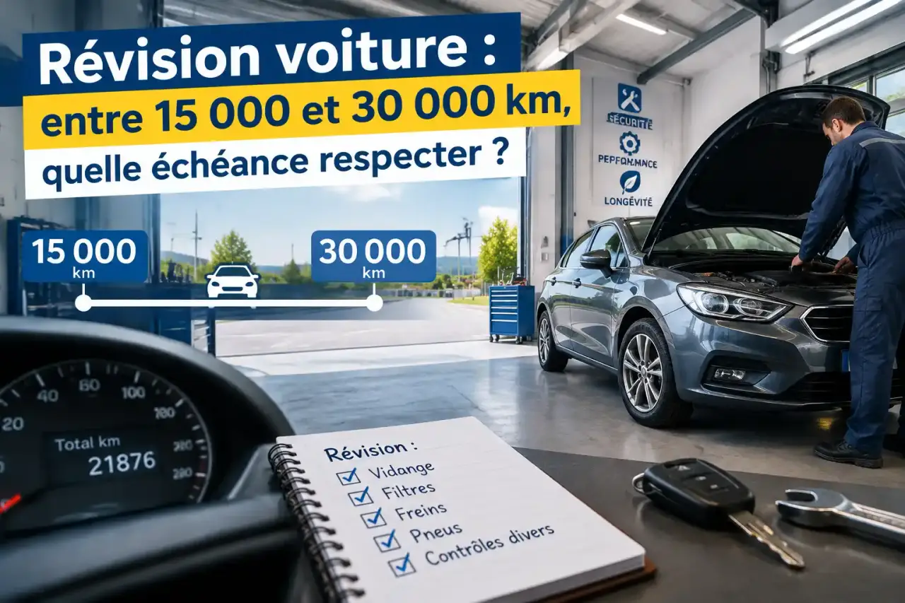 Révision voiture : entre 15 000 et 30 000 km, quelle échéance respecter ?
